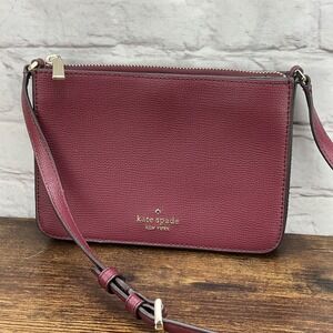 Kate Spade Darcy Slim Leather Crossbody Deep Berry WLR00546
